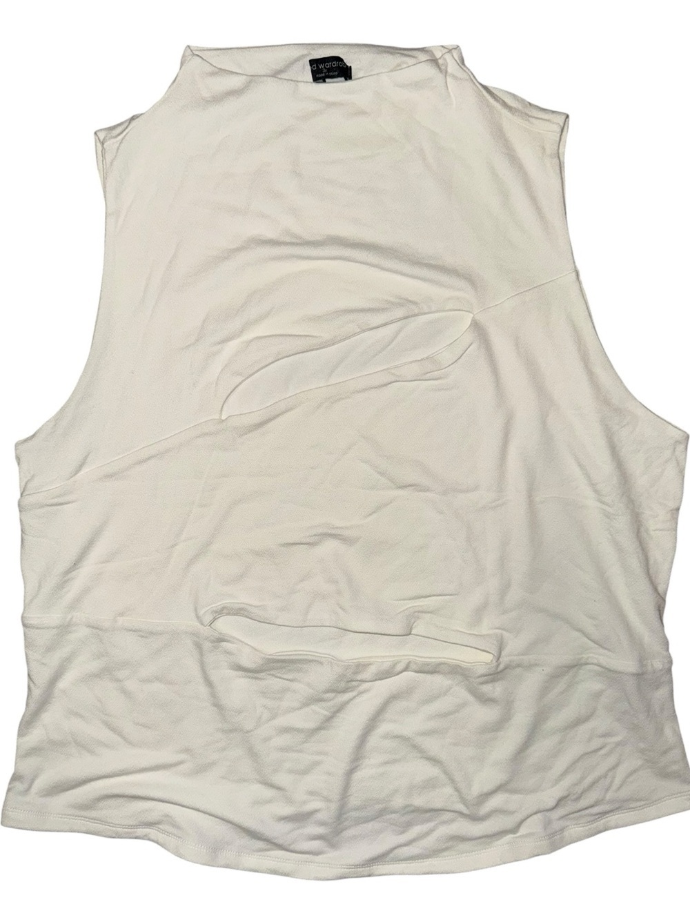 Naked wardrobe high neck cut out tank 3x new without tag